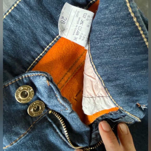 Jean polar fleece lined. Super comfy and warm - brand new no tags 28 x 31 women - Picture 5 of 6